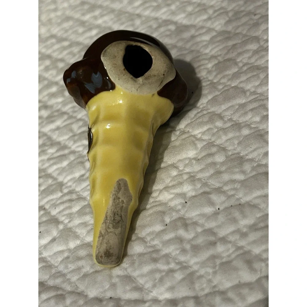 Mid century, ceramic, chocolate ice cream‎ cone, salt Shaker
